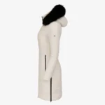 Womens winter jacket long puffer white
