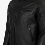 Mens leather jacket black Ryan