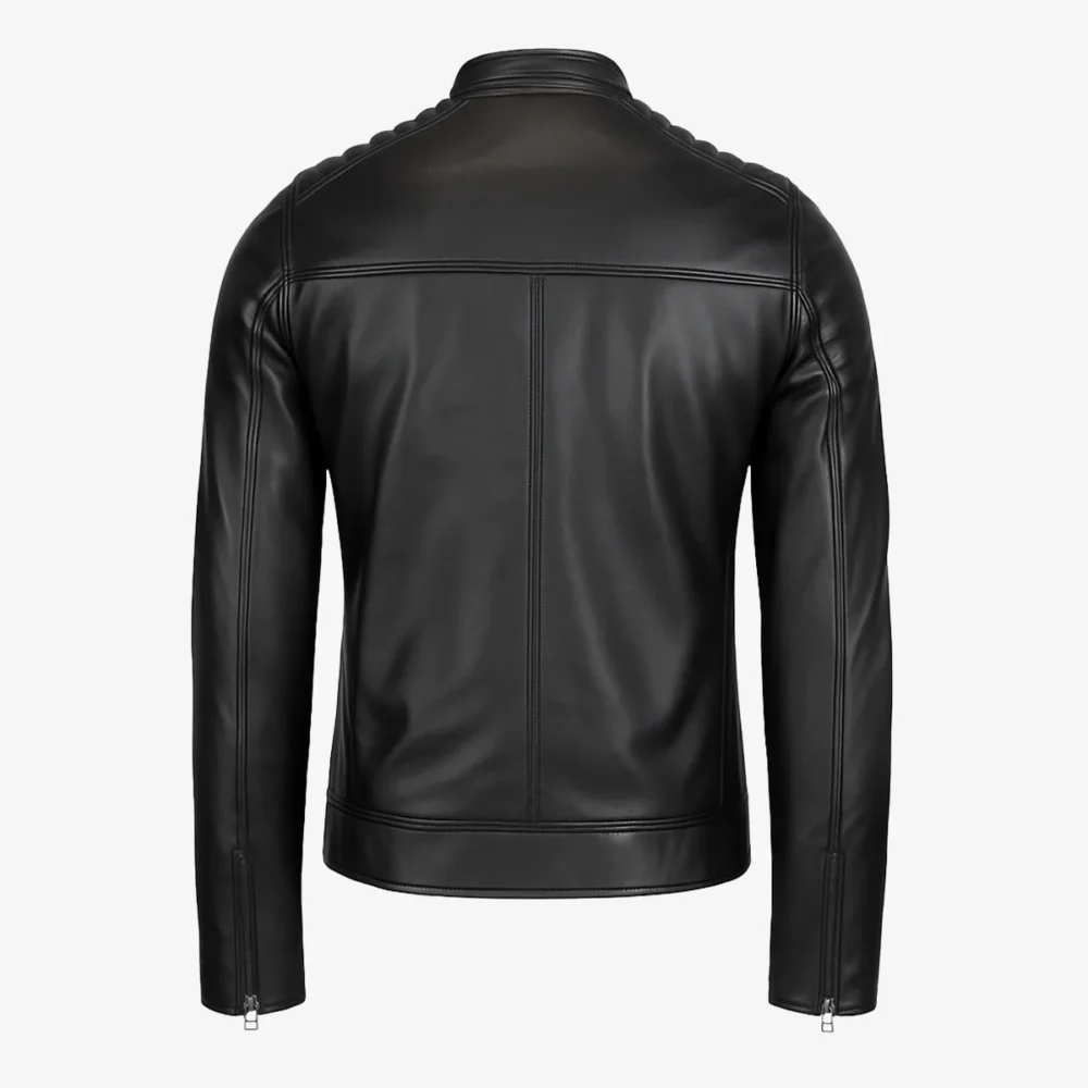 Mens leather jacket black Ryan