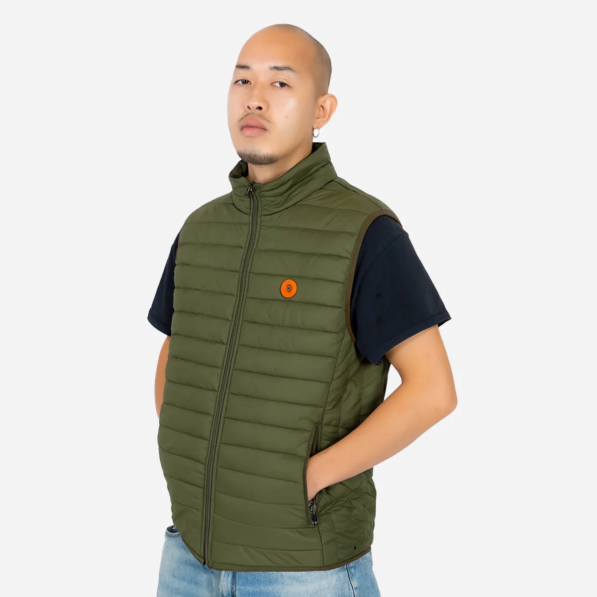 Men's lightweight Bodywarmer green