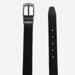 Reversible leather belt buffalo leather black/brown