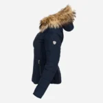 Womens winter puffer jacket blue 009