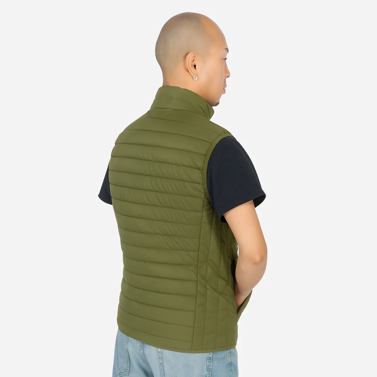 Men's lightweight Bodywarmer green - Image 2