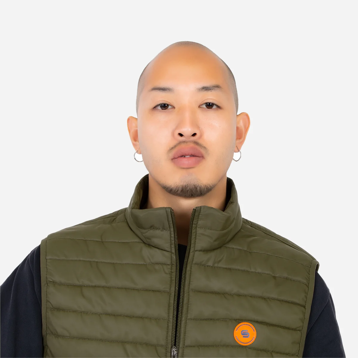 Men's lightweight Bodywarmer green - Image 3