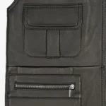 Carlo Sacchi fishermans gilet black
