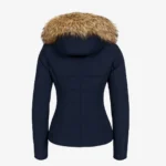 Womens winter puffer jacket blue 009