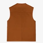 Carlo Sacchi fishermans gilet cognac
