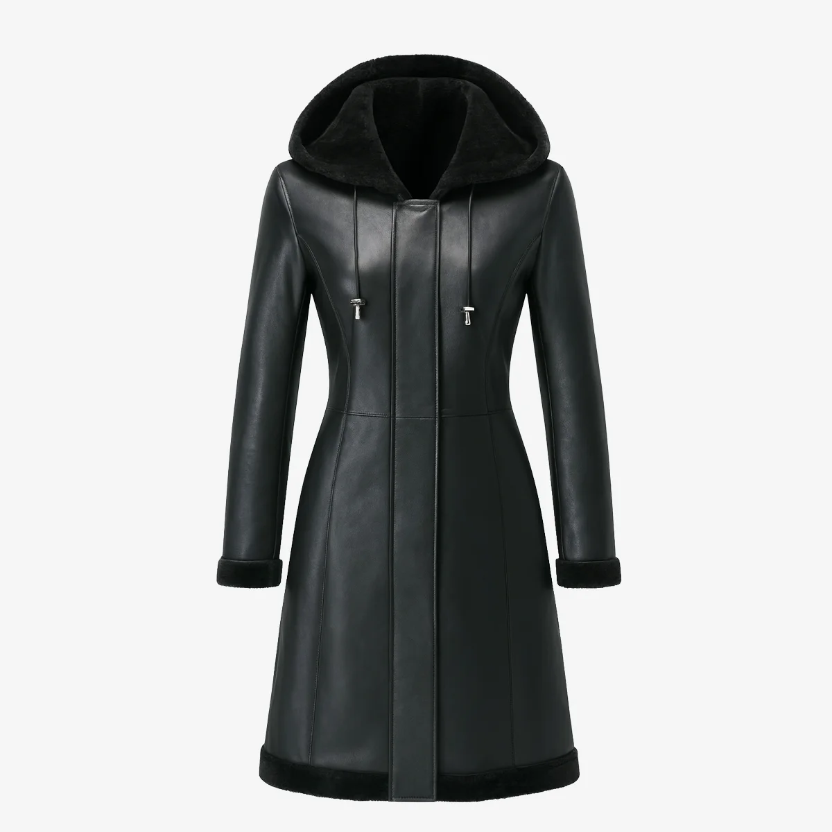Women’s winter coat lambskin sherpa lining Carlo Sacchi