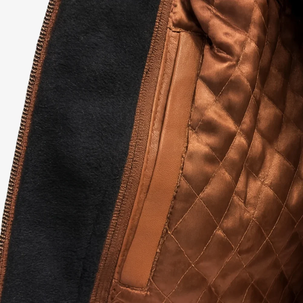 3/4 Slim-Fit Leather Coat with Removable Hoodie Carlo Sacchi