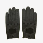 Carlo Sacchi calfskin driving gloves black