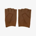 Carlo Sacchi sport-inspired half-finger leather gloves