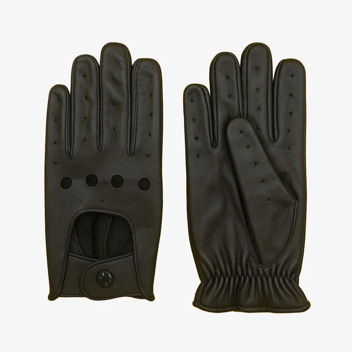 Carlo Sacchi calfskin driving gloves black - Image 2