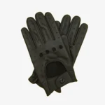 Carlo Sacchi calfskin driving gloves black