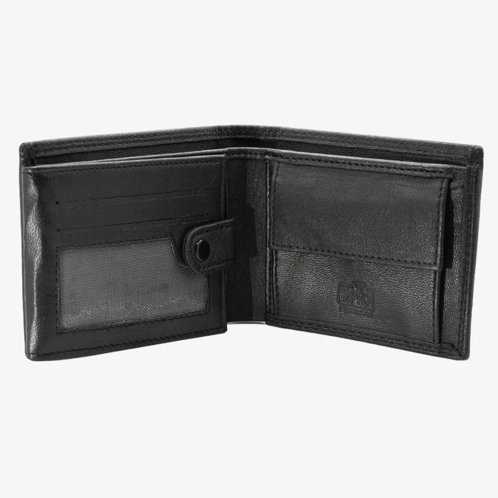 Carlo Sacchi men's leather wallet black
