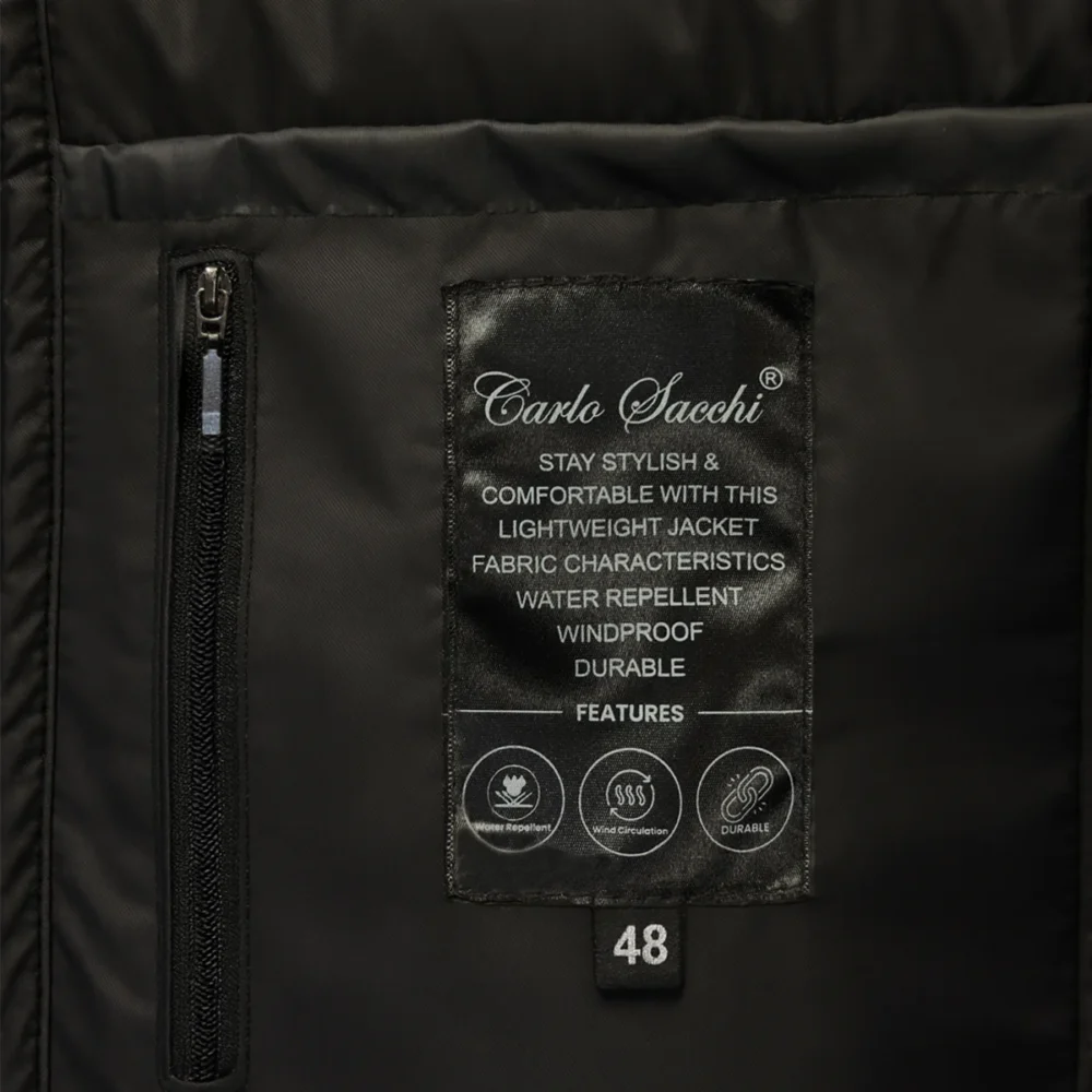 Carlo Sacchi Lightweight Performance Vest – Water Repellent black