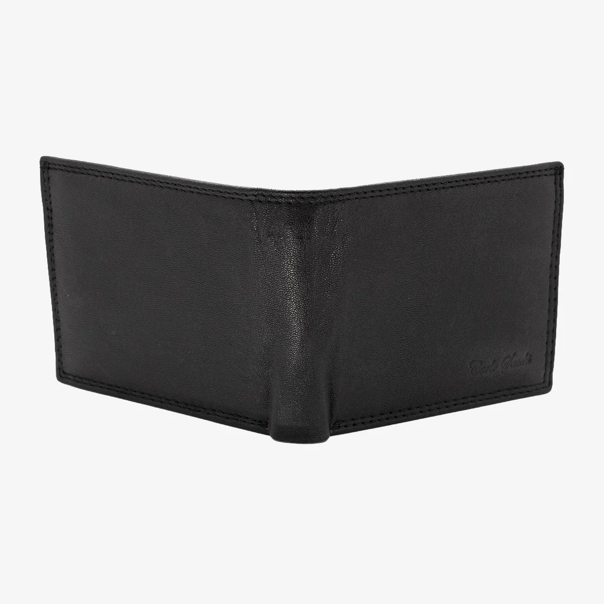 Carlo Sacchi men's leather wallet black - Image 5