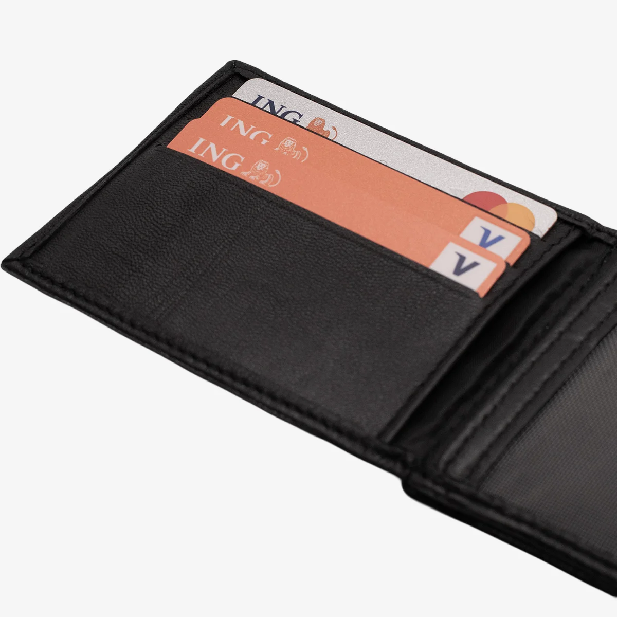 Carlo Sacchi men's leather wallet black - Image 7