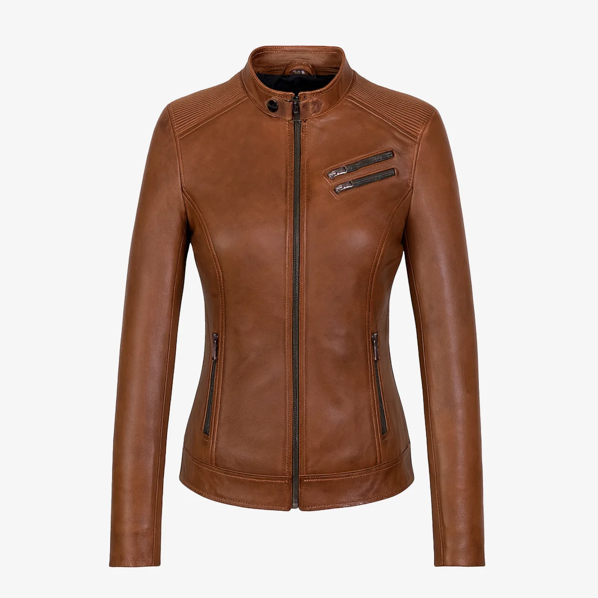 Womens leather jacket brandy Sonia K