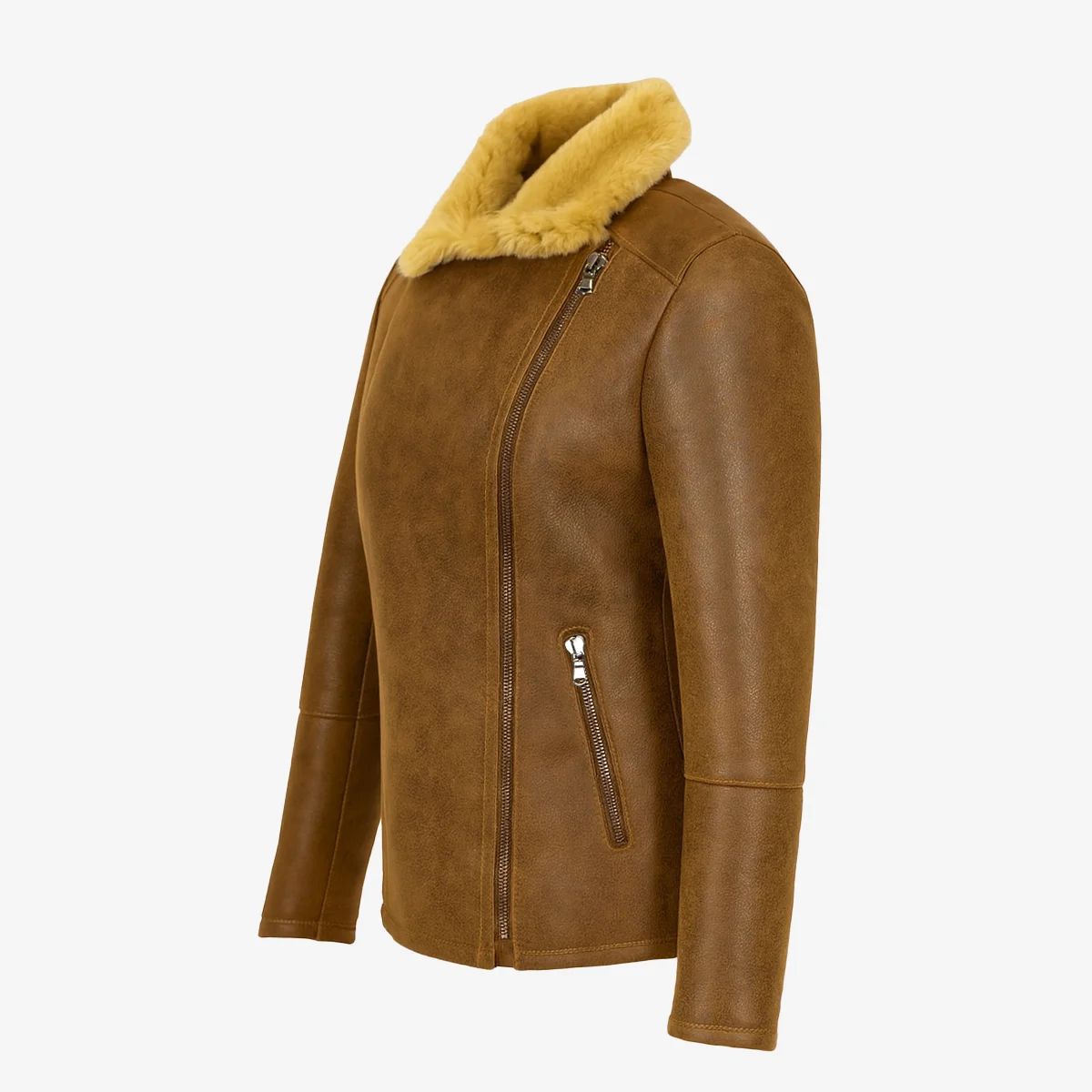 Women's shearling lammy coat cognac Perfecto - Image 2