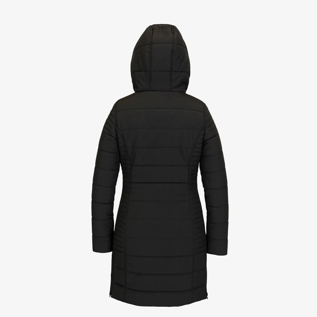 Womens winter jacket long puffer black - Image 4