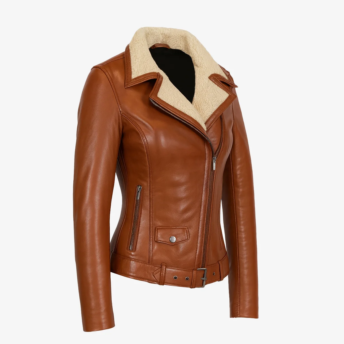 Ladies winter biker jacket brandy Perfecto 9905 - Image 2