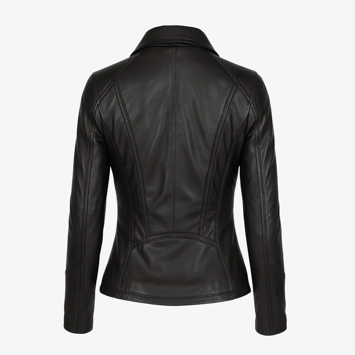 Women's leather jacket black 9938 A - Image 3