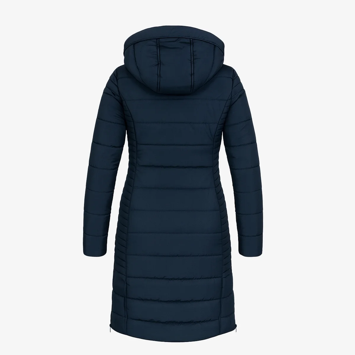 Womens winter jacket long puffer blue - Image 3
