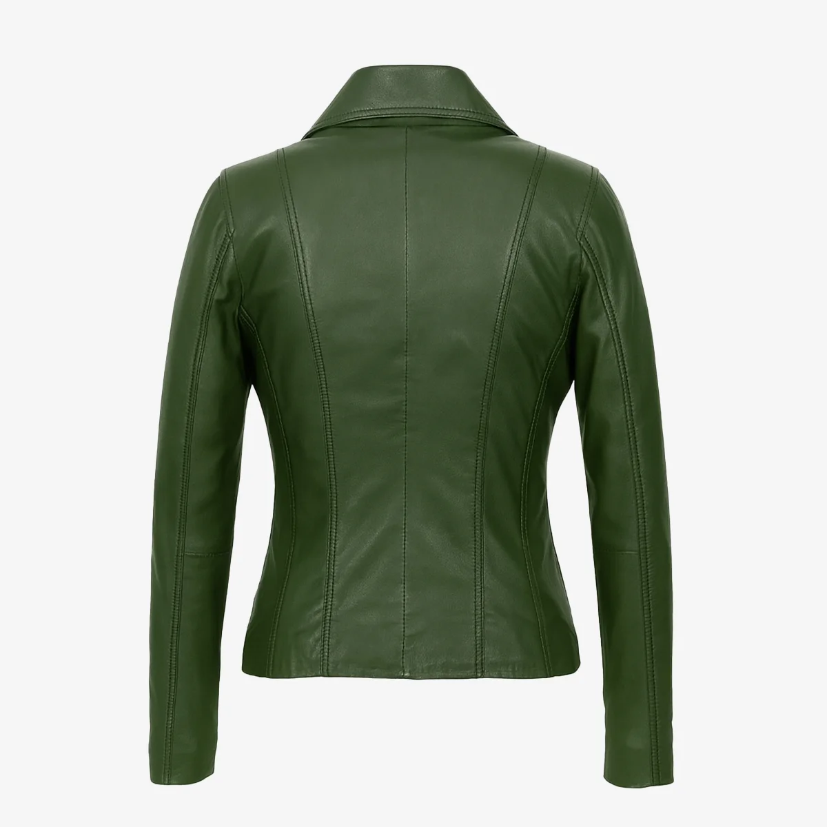 Womens leather green Blazer 24 - Image 3
