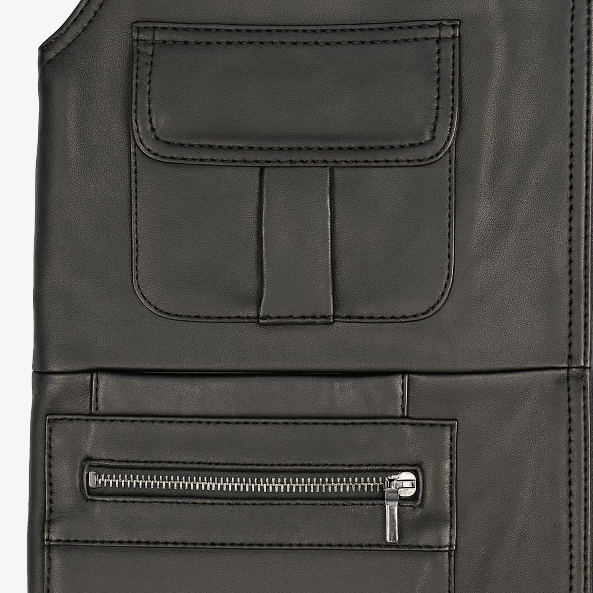 Carlo Sacchi fishermans gilet cognac - Image 7