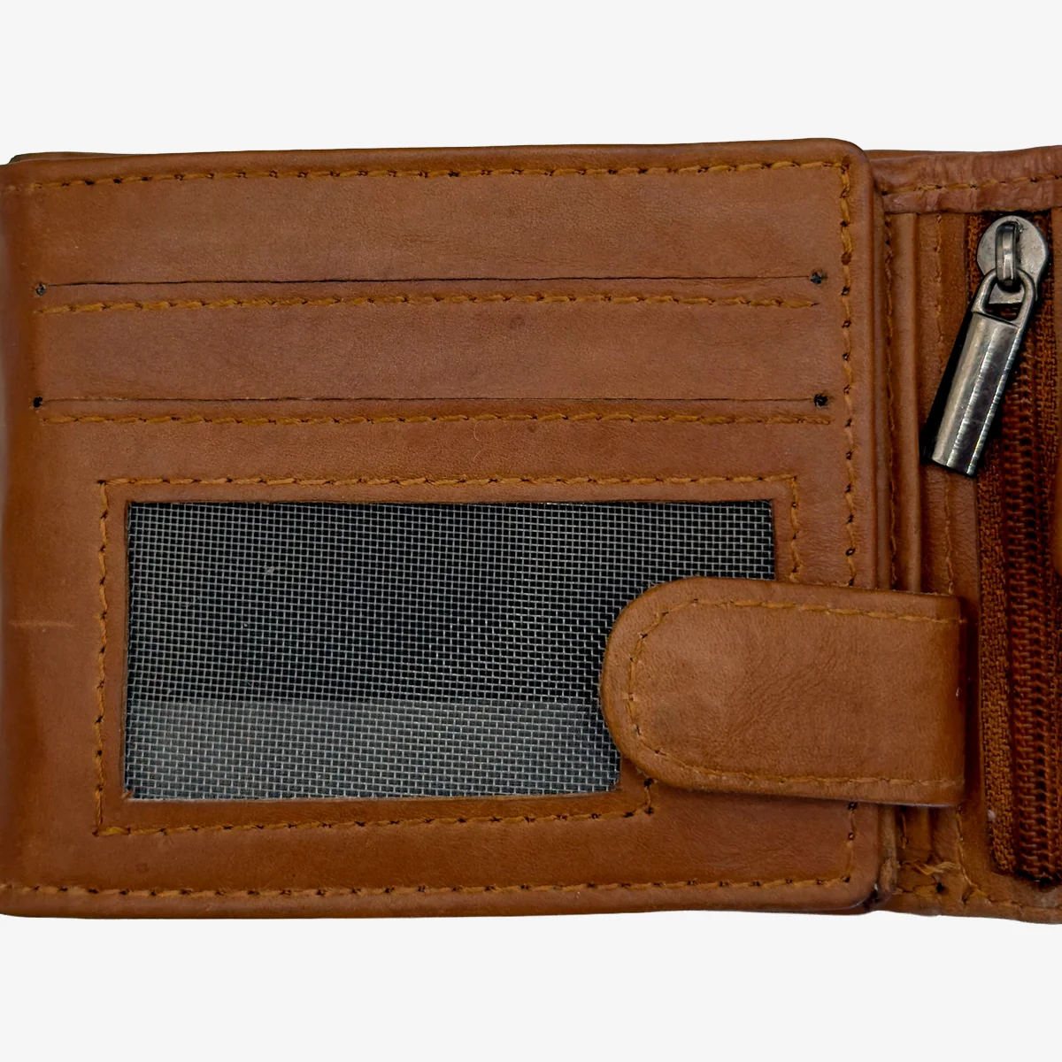 Carlo Sacchi men's leather wallet cognac - Image 4