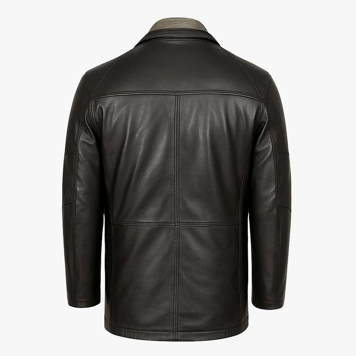 Carlo Sacchi Parka – black washed lamb leather - Image 4