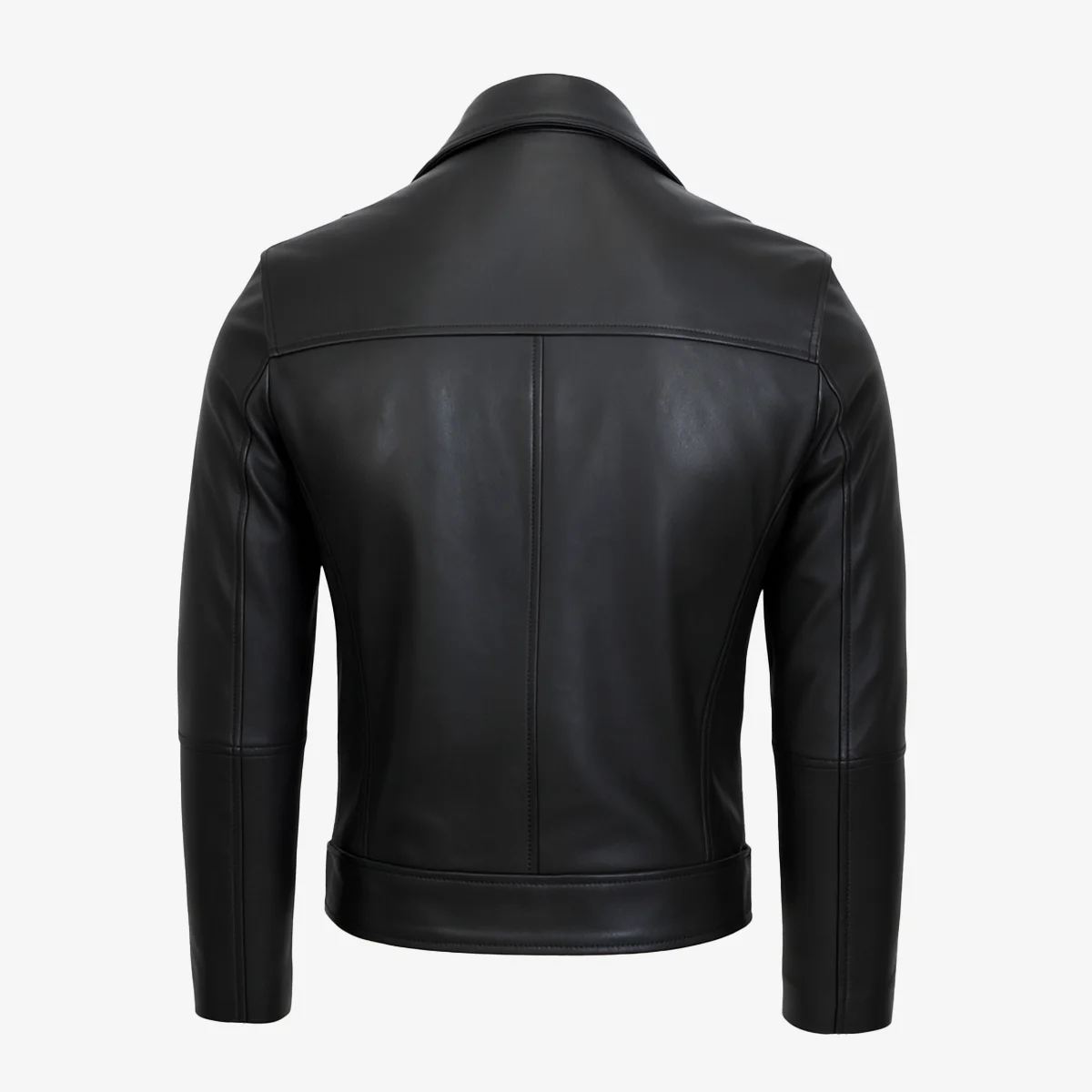 Mens leather biker jas perfecto black 9915 - Image 5