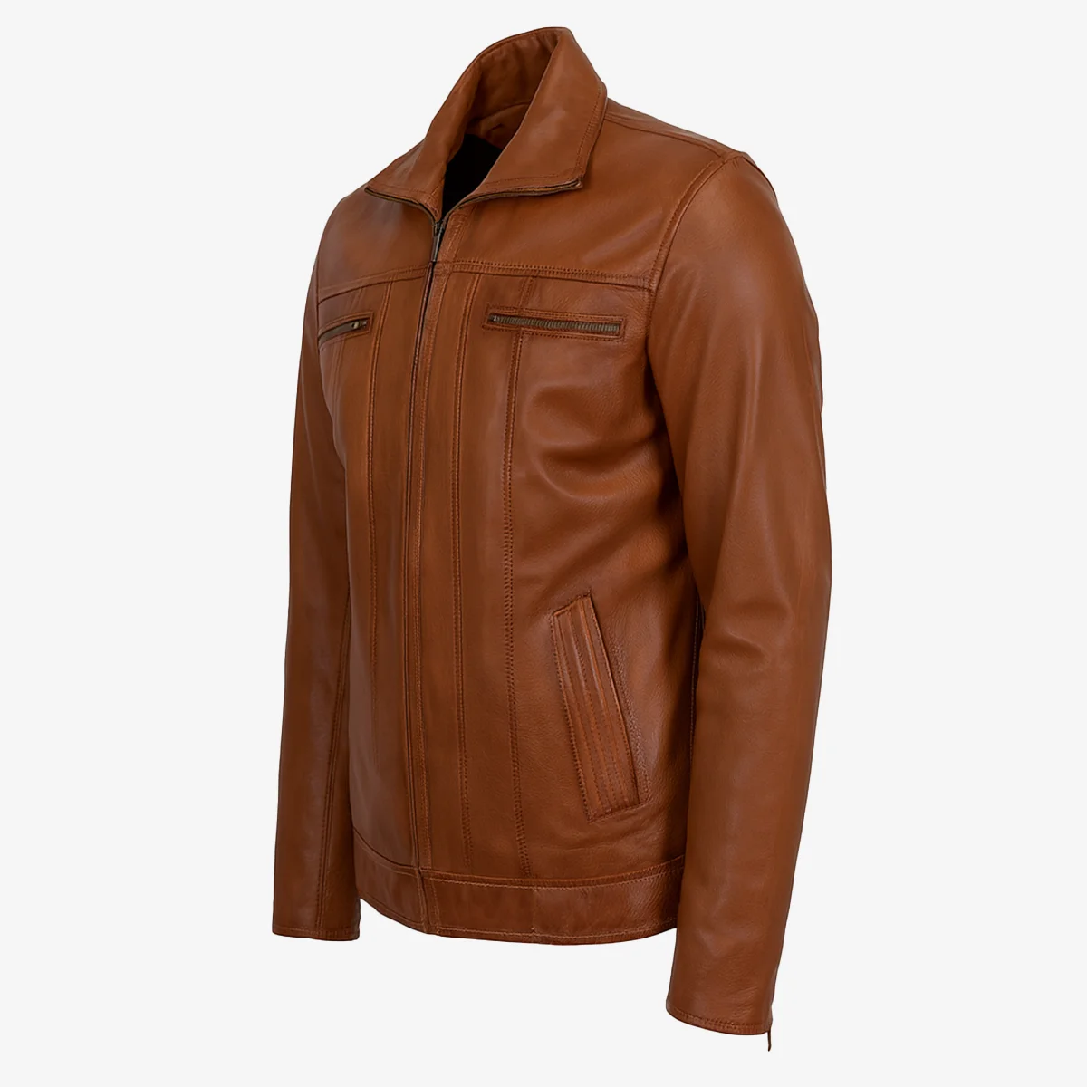 Mens leather jacket brandy Da004 - Image 2