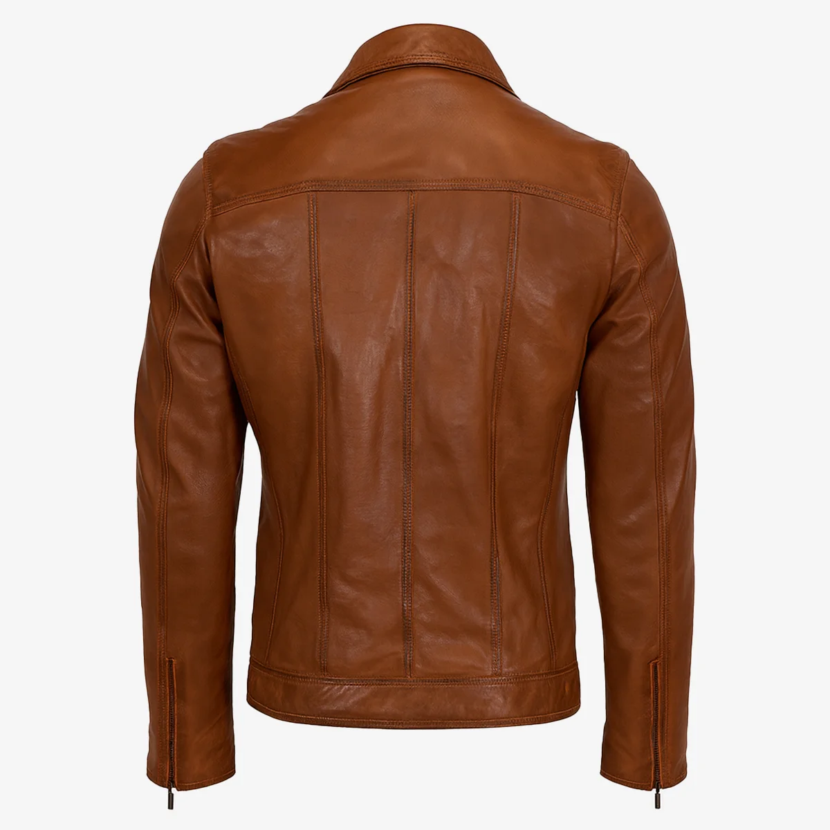 Mens leather jacket brandy Da004 - Image 3
