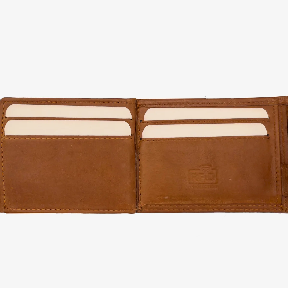Carlo Sacchi men's leather wallet cognac - Image 6