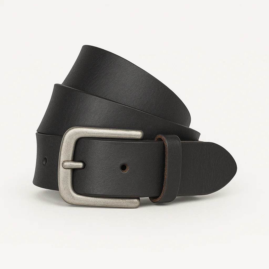 Men's hand waxed brandy Buffalo leather belt (40MM) - Image 17