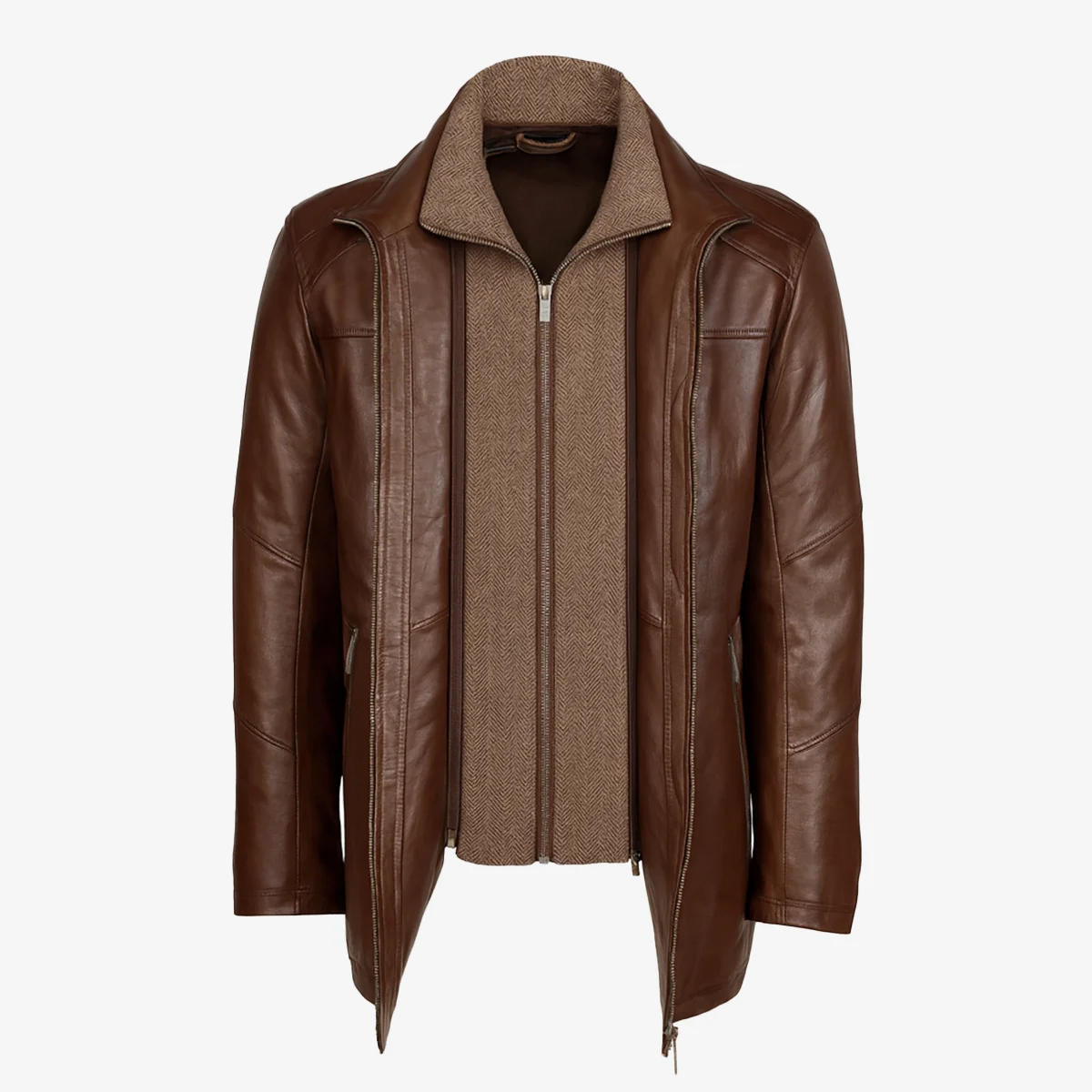 Carlo Sacchi Parka – Wood Lamb Leather - Image 5