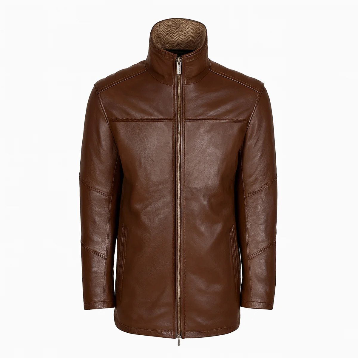 Carlo Sacchi Parka – Wood Lamb Leather - Image 4