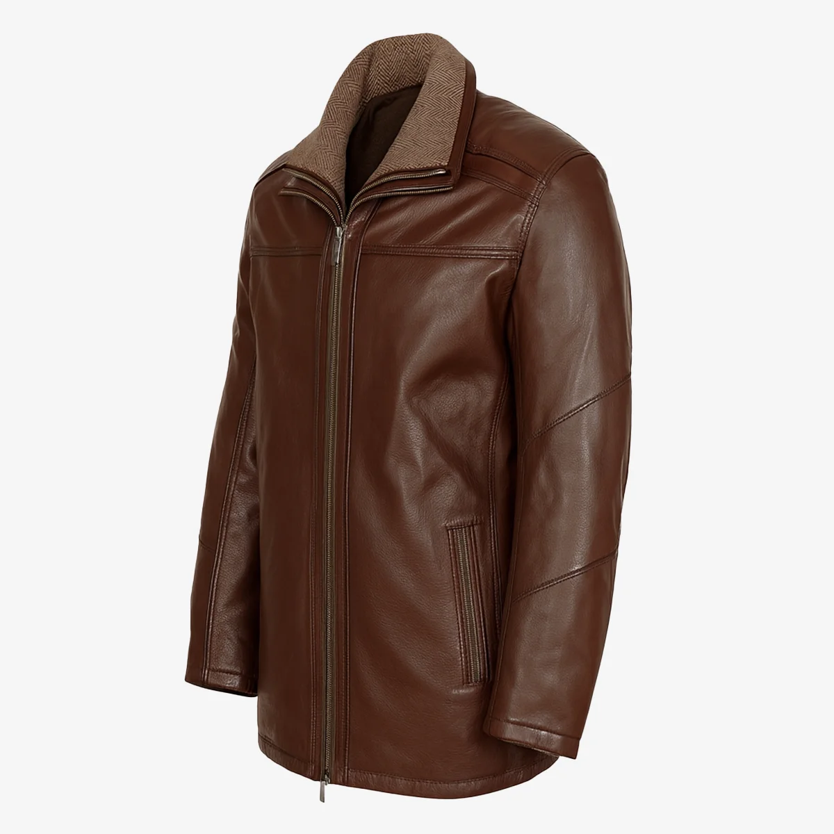 Carlo Sacchi Parka – Wood Lamb Leather - Image 2