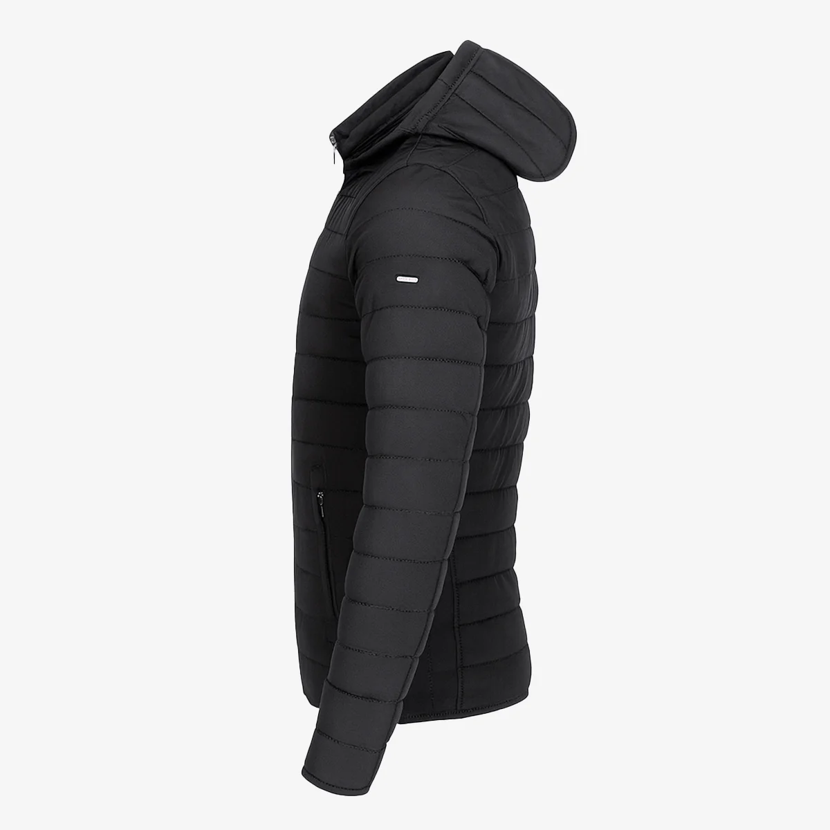 Mens winter puffer jacket black Basicmen - Image 3
